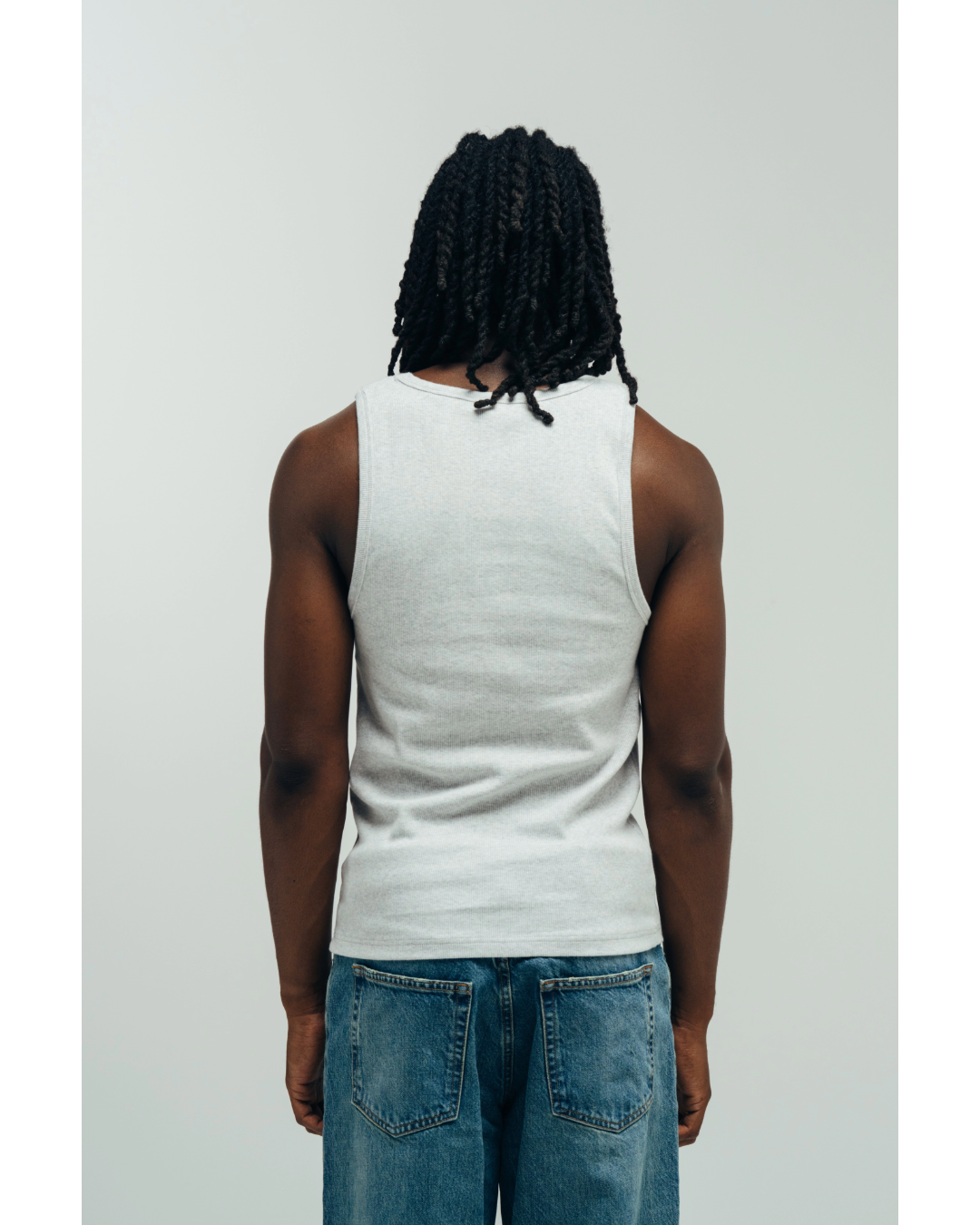 RIBBED TANK - GREY-thumbmail-3