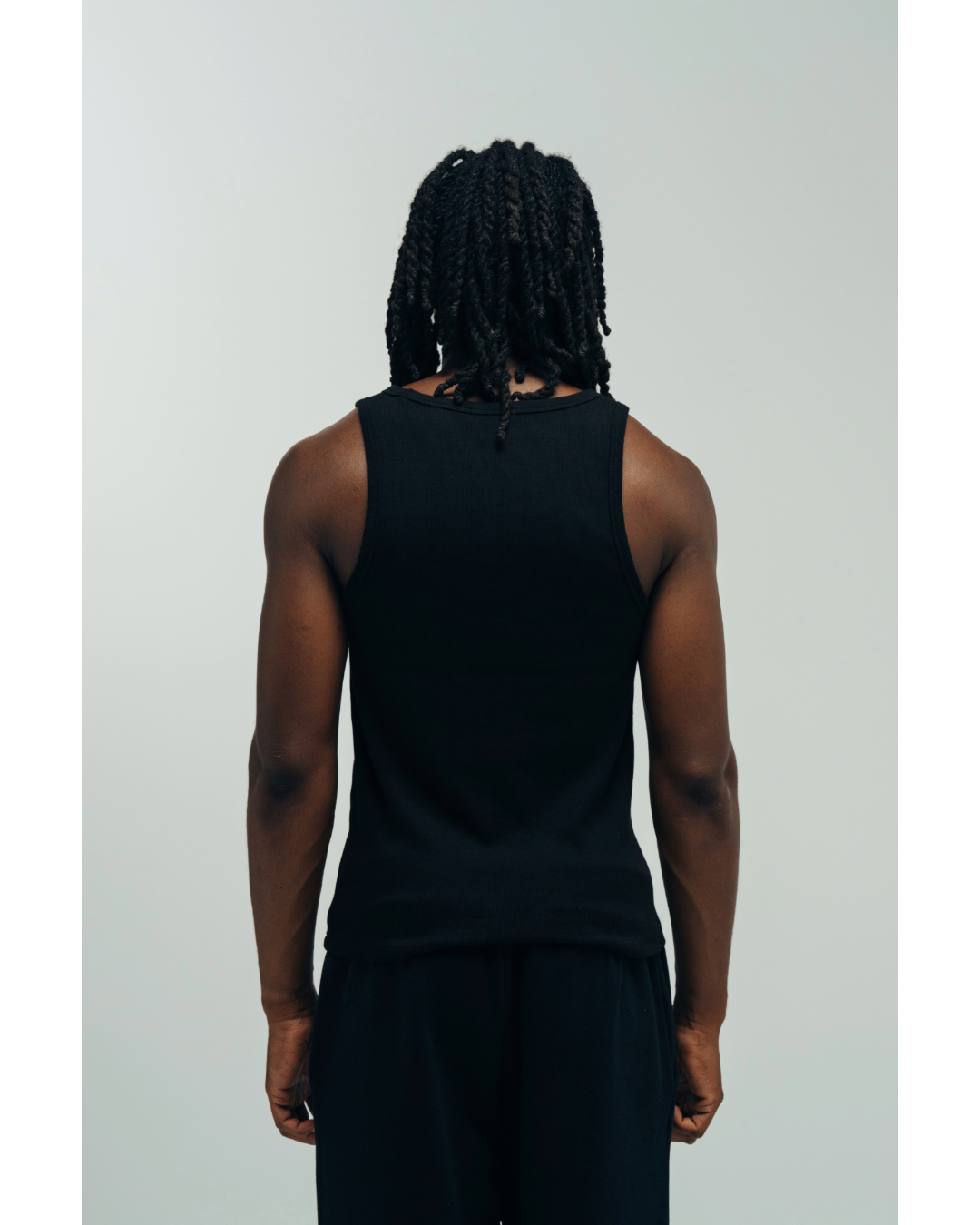RIBBED TANK - BLACK-thumbmail-3